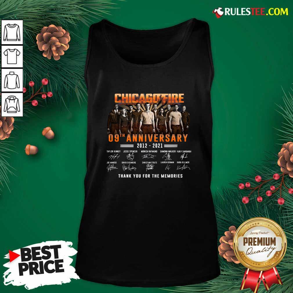 Original Chicago Fire 09th Anniversary 2012 2021 Signatures Thank Shirt - Image 4