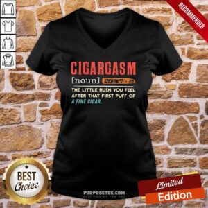 Alternative view of Original Cigargasm The Little Rush You Feel After That First Puff Of A Fine Cigar Shirt
