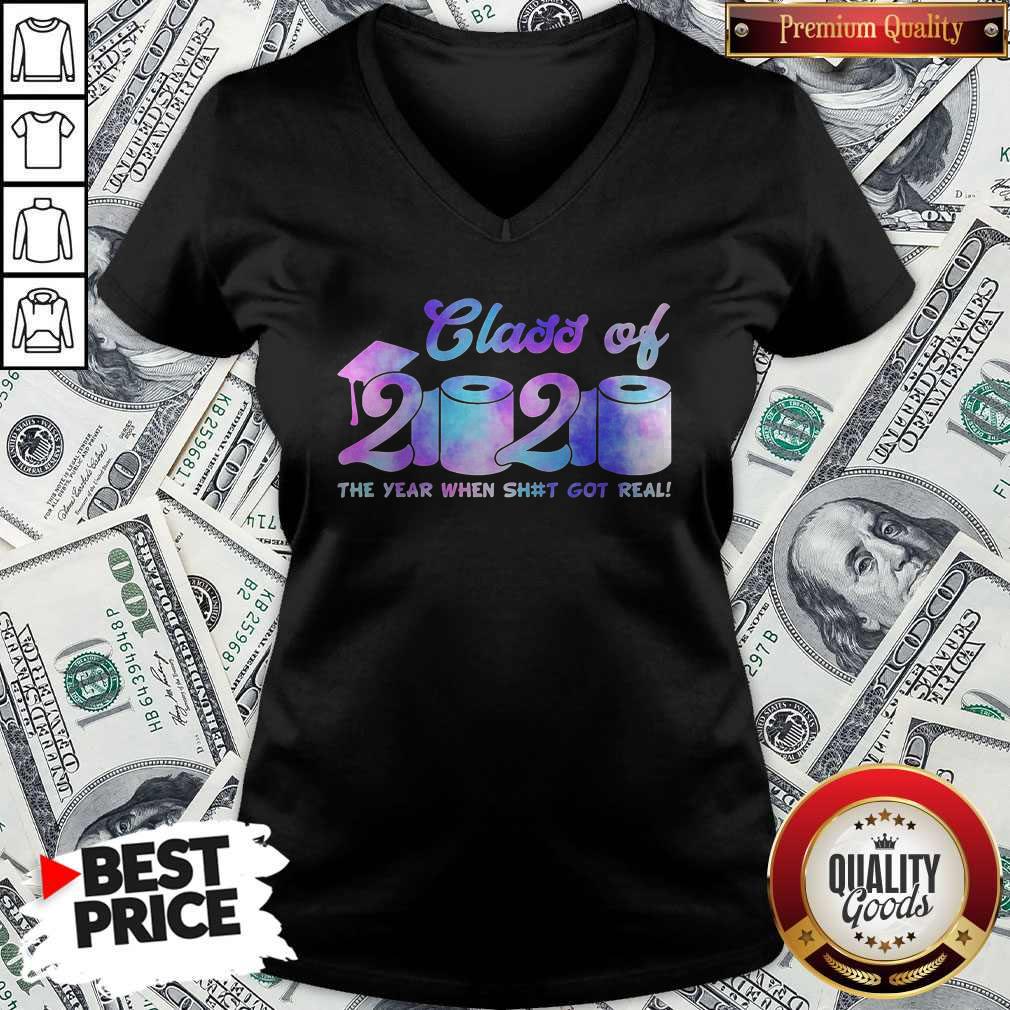 Original Class Of 2020 Toilet Paper The Year When Shit Got Real Shirt - Image 3