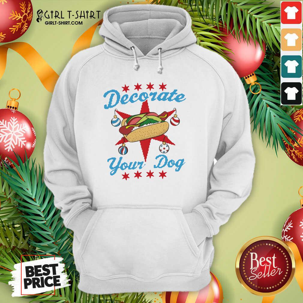 Original Decorate Your Dog Hot Dog Mery Christmas Shirt - Image 2