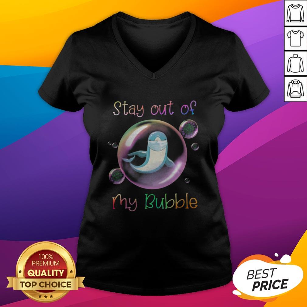 Original Dolphin Mask Stay Out Of My Bubble Covid 19 Shirt - Image 4