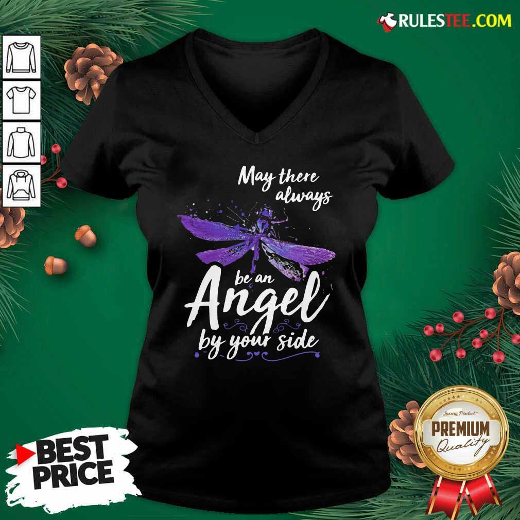 Original Dragonfly May There Always Be An Angel By Your Side Shirt - Image 3
