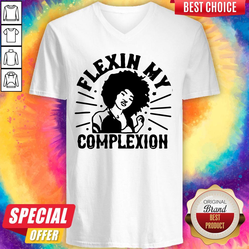 Original Flexin My Complexion Meaning Black Shirt - Image 3