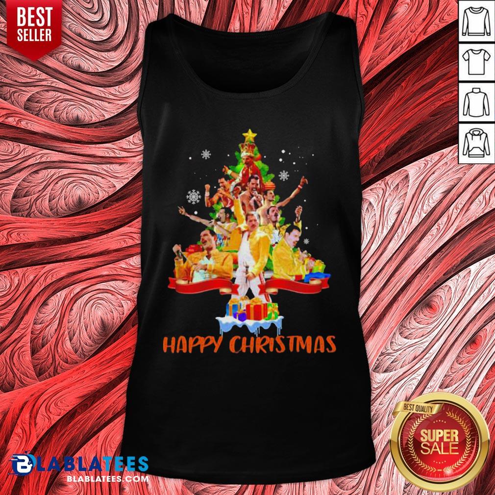 Original Freddie Mercury Happy Christmas Tree Shirt - Image 5