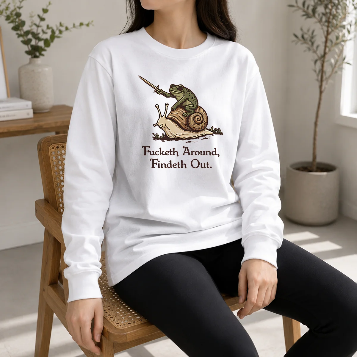 Original Fucketh Around Findeth Out Frog Snail Shirt - Image 6