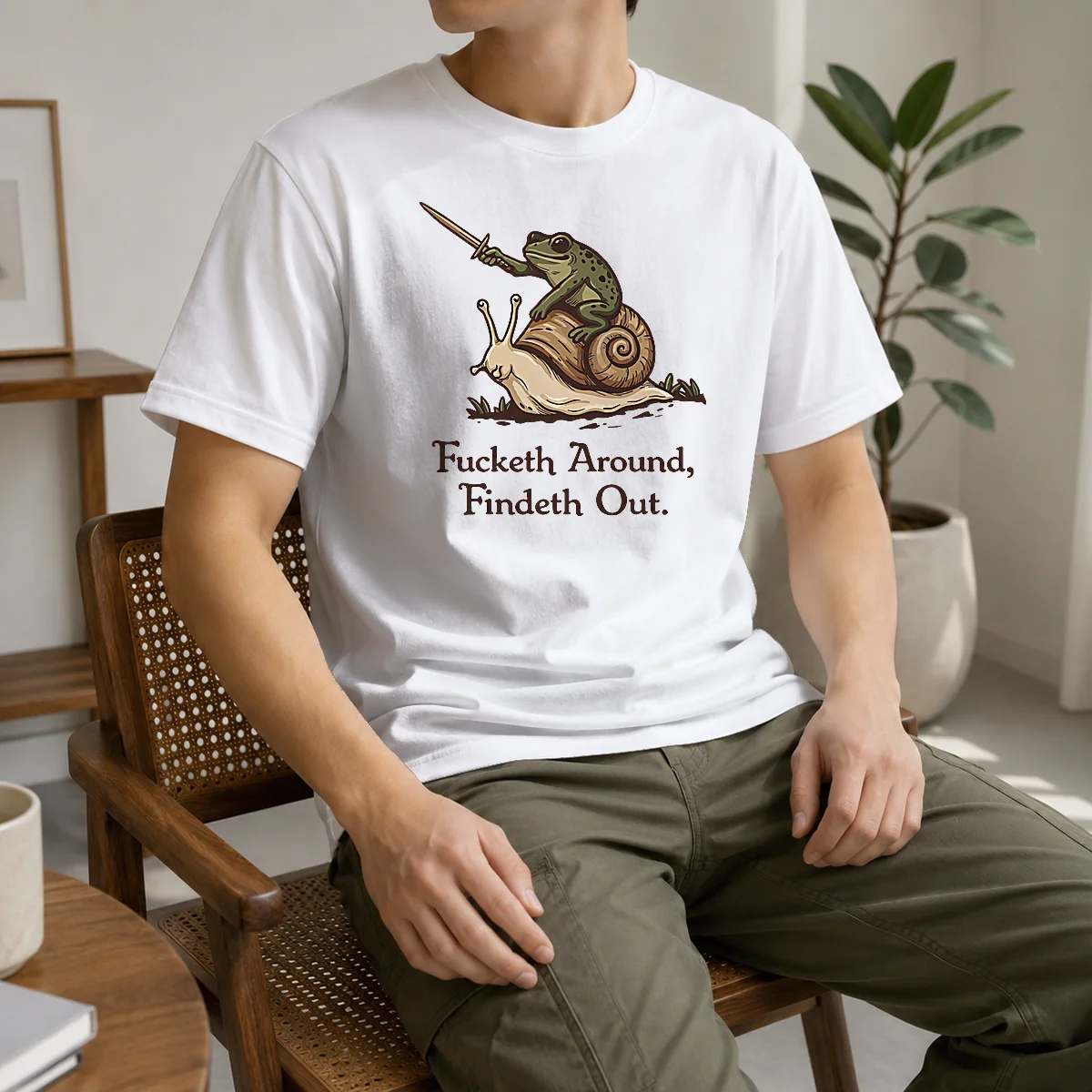 Original Fucketh Around Findeth Out Frog Snail Shirt