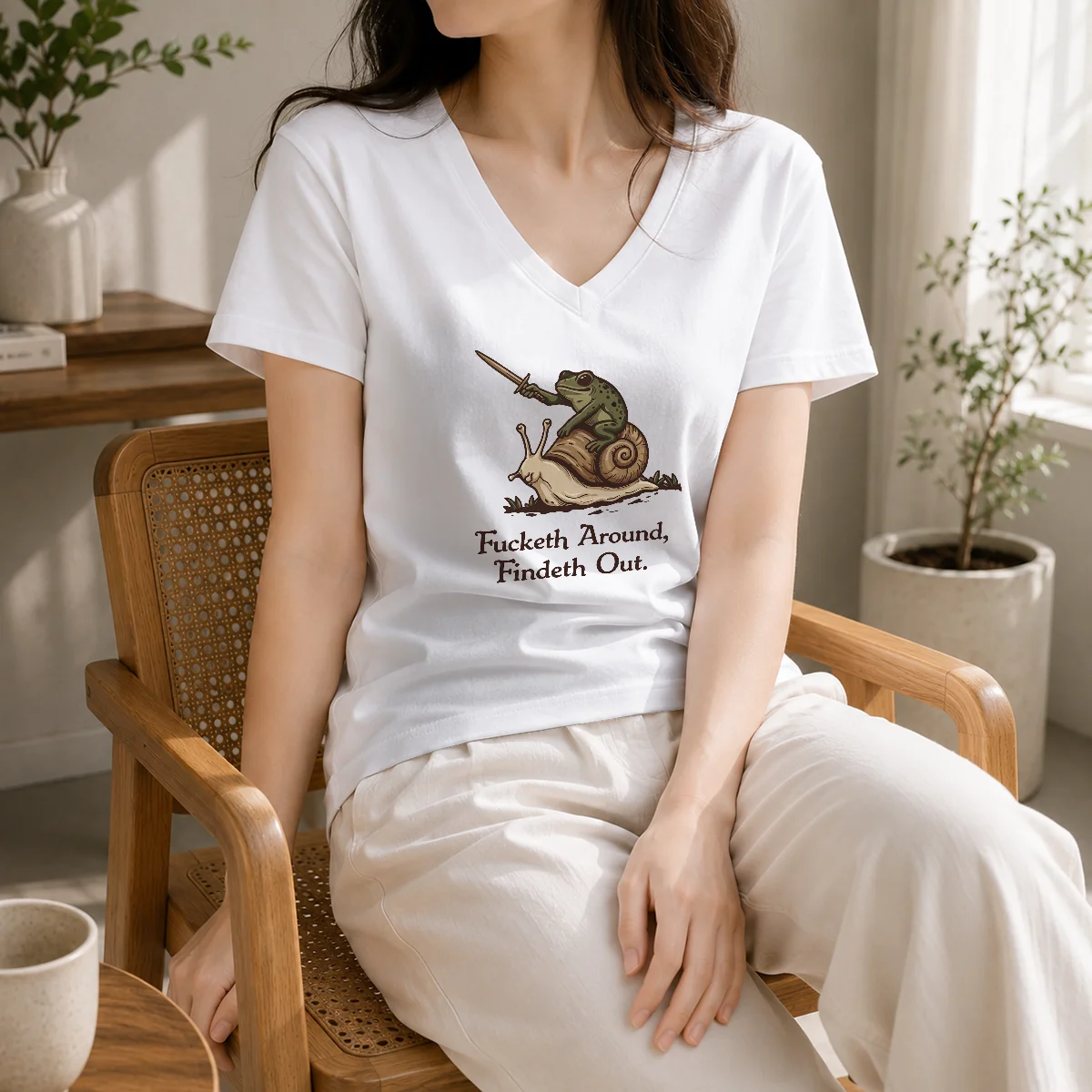Original Fucketh Around Findeth Out Frog Snail Shirt - Image 2