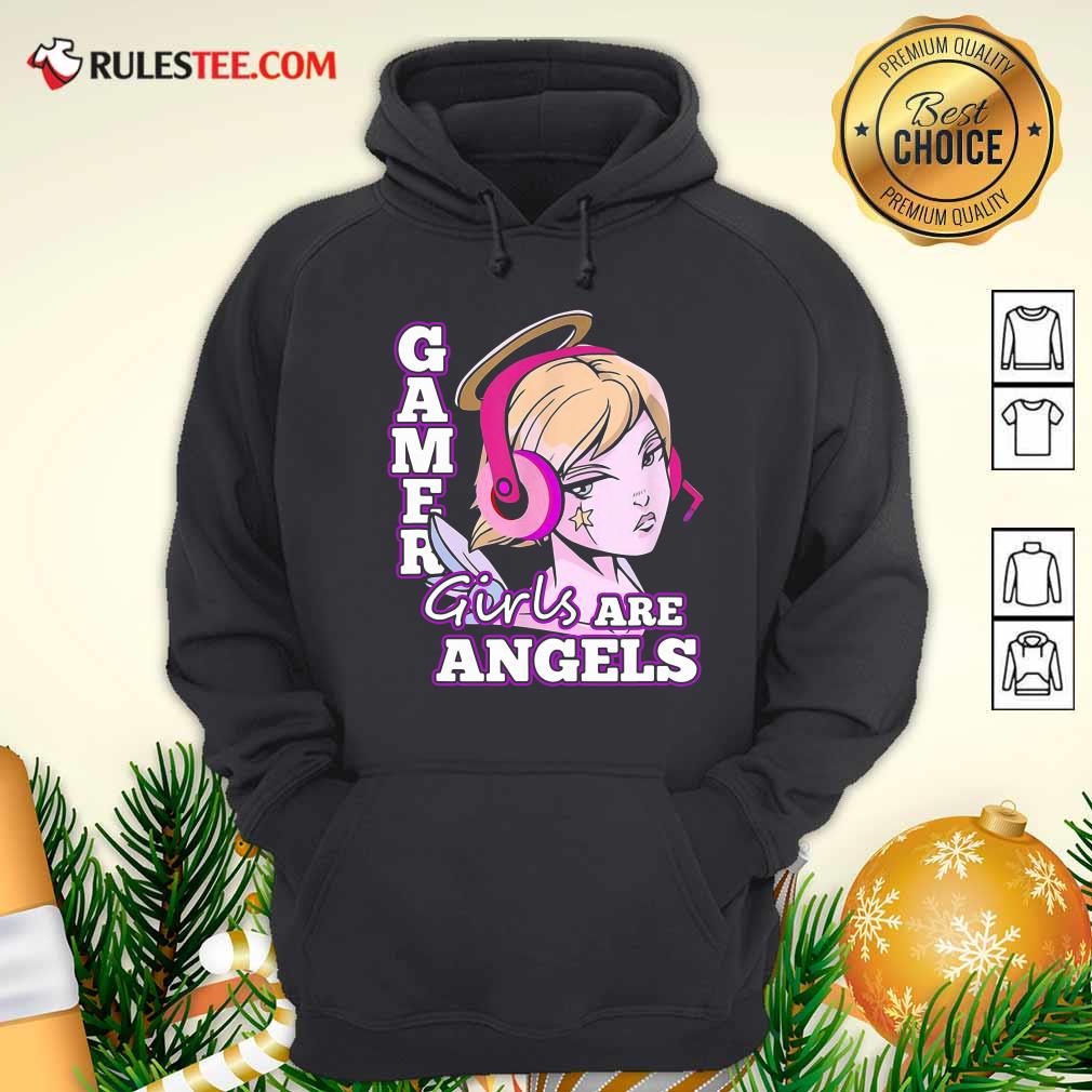 Original Gamer Girls Are Angels Shirt - Image 2