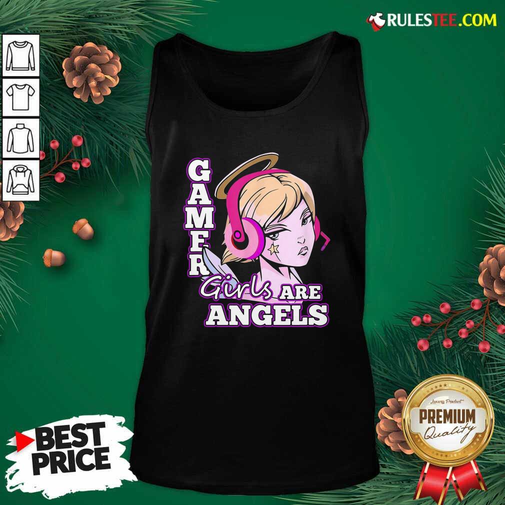 Original Gamer Girls Are Angels Shirt - Image 4