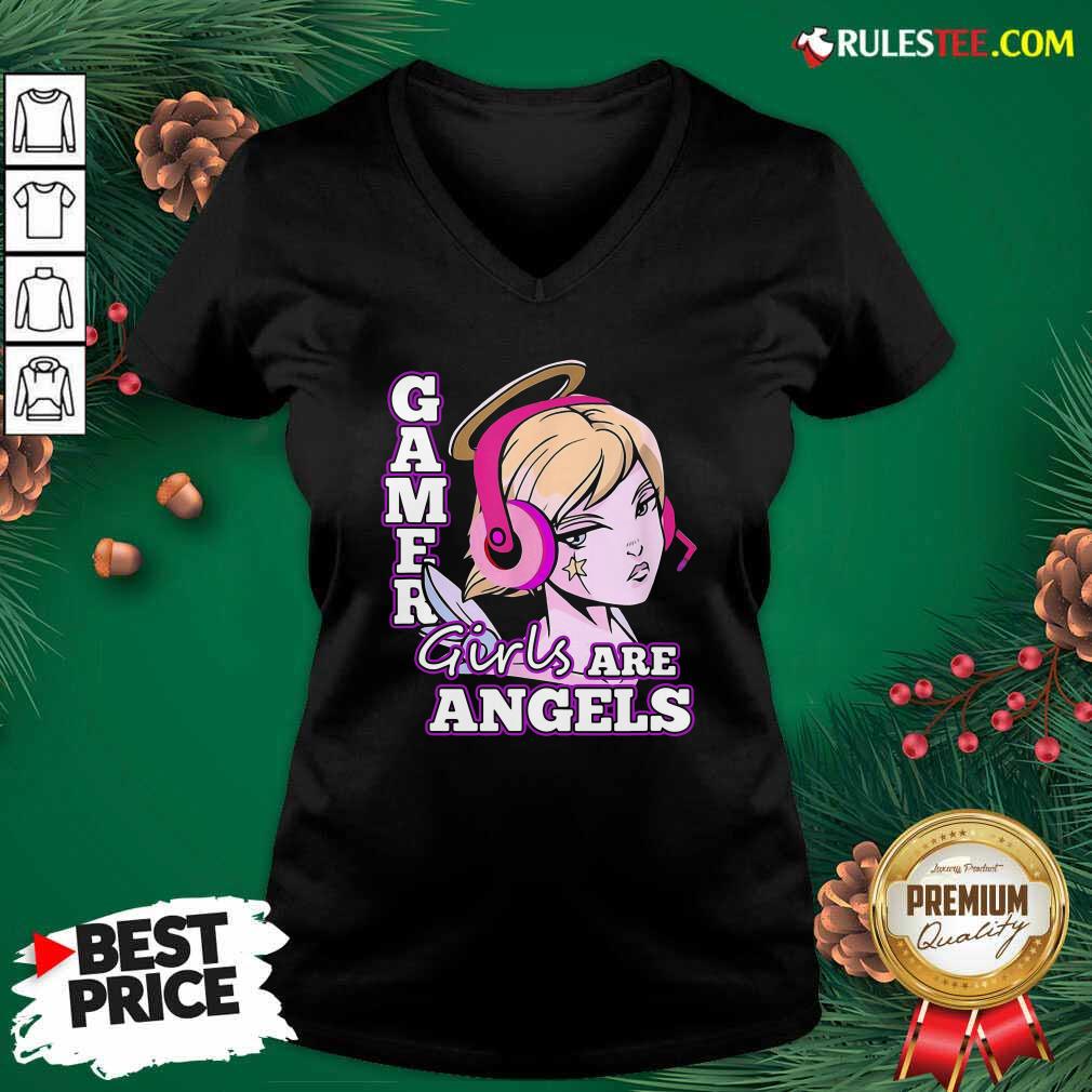 Original Gamer Girls Are Angels Shirt - Image 3