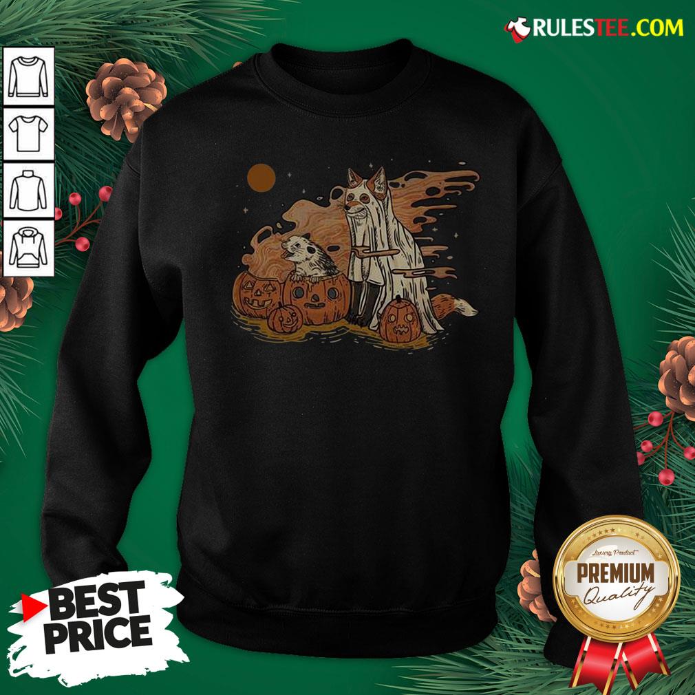 Original Ghost Fox Pumpkin Halloween Shirt - Image 5