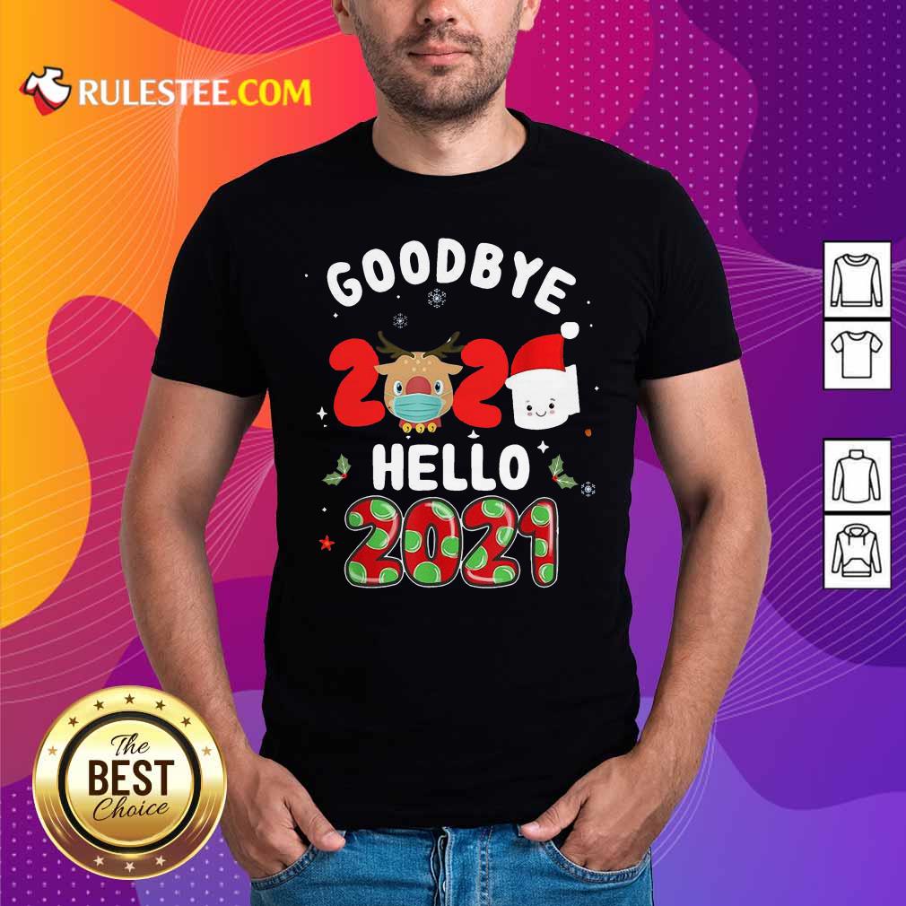 Original Goodbye 2020 Toilet Paper Santa Hello 2021 Shirt