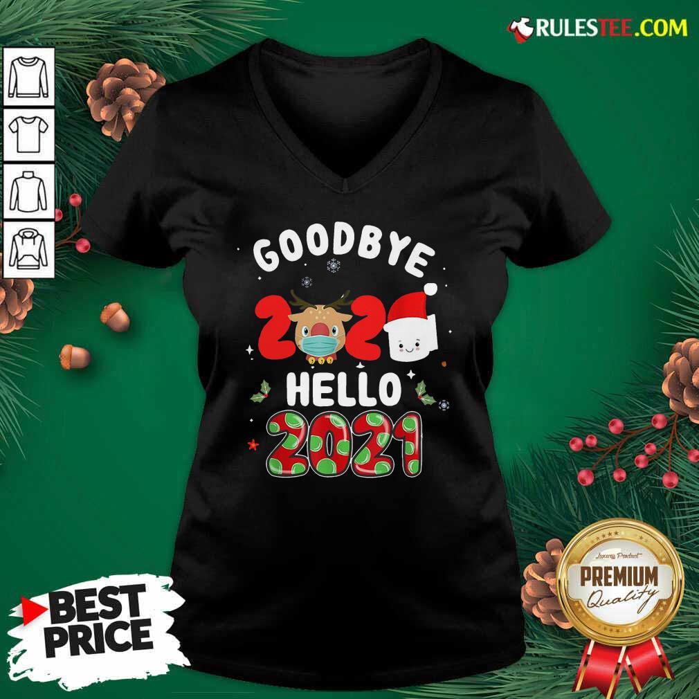 Original Goodbye 2020 Toilet Paper Santa Hello 2021 Shirt - Image 3