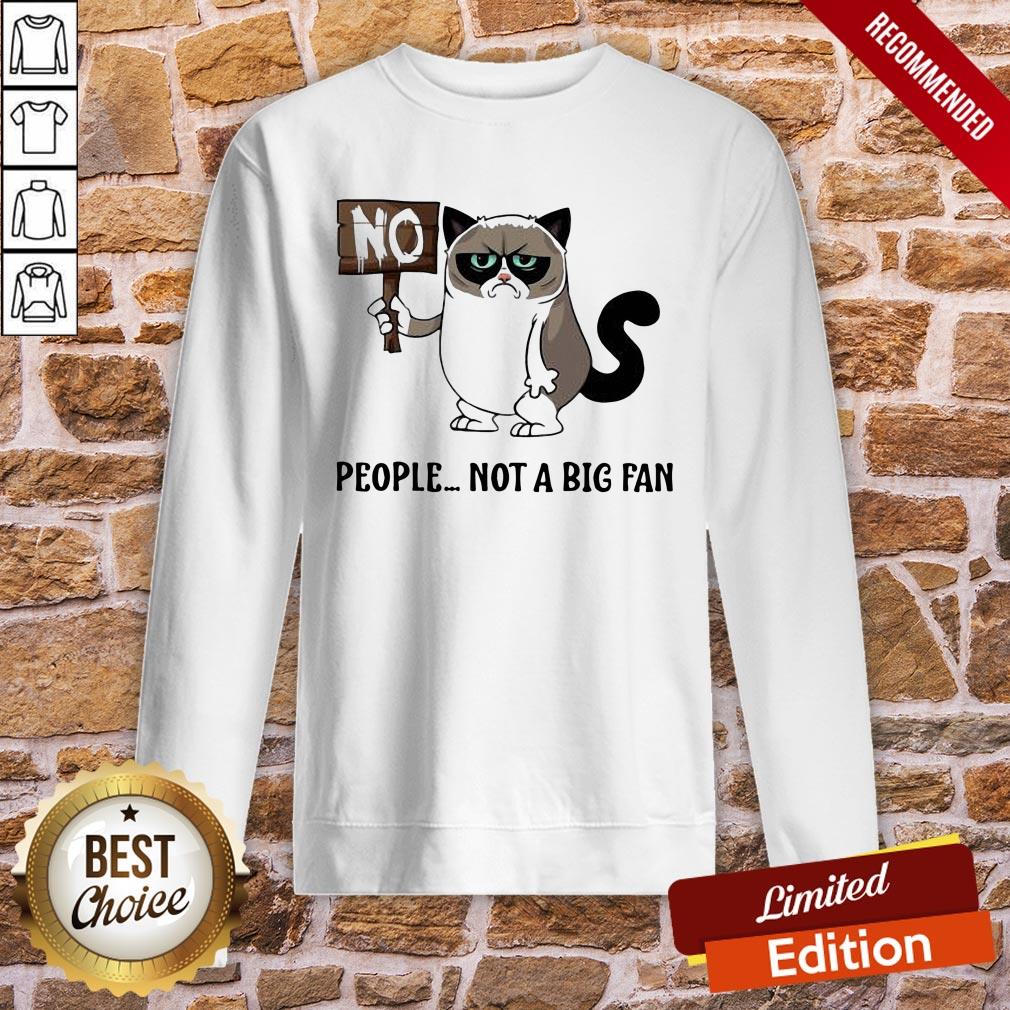 Original Grumpy Cat People Not A Big Fan Shirt - Image 4