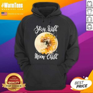 Alternative view of Original Hippie Sunflower Stay Wild Moon Child Shirt