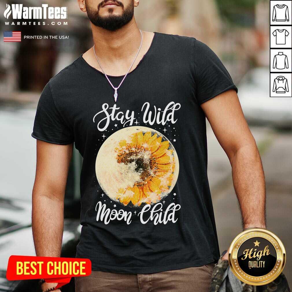 Original Hippie Sunflower Stay Wild Moon Child Shirt - Image 5