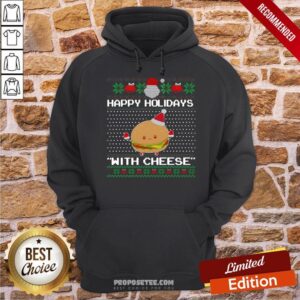 Alternative view of Original Holidays With Cheese Ugly Christmas Sweater Shirt