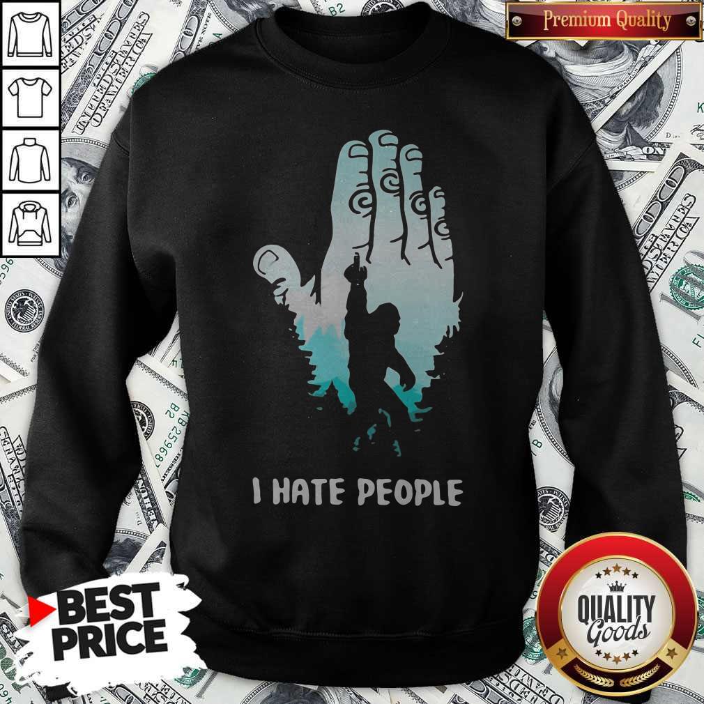 Original I Hate People Bigfoot Fu-K Shirt - Image 4