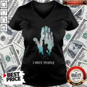 Alternative view of Original I Hate People Bigfoot Fu-K Shirt