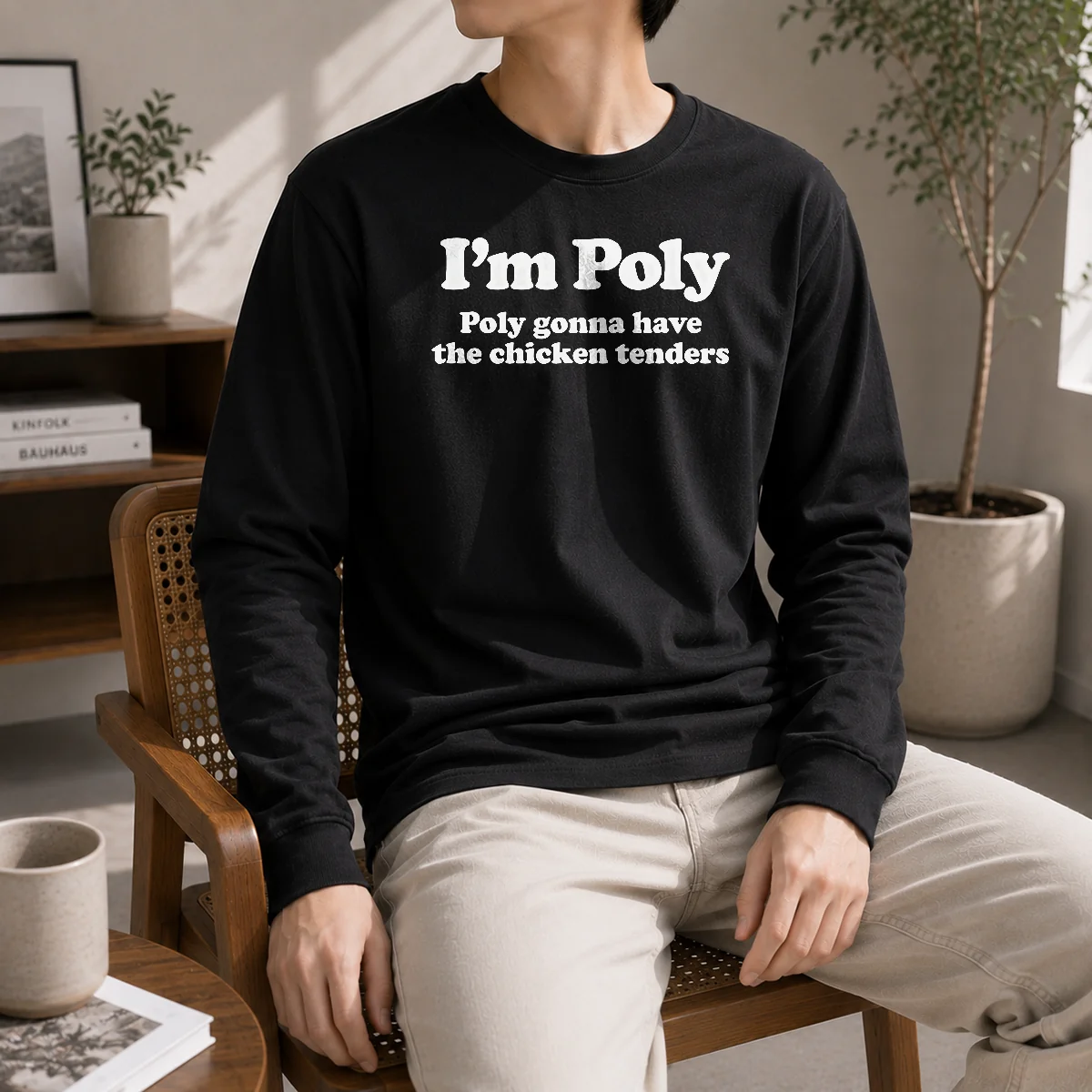 Original I'm Poly Poly Gonna Have The Chicken Tenders Shirt - Image 6