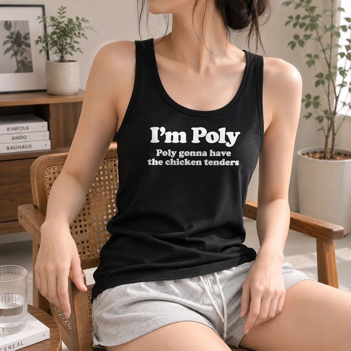 Original I'm Poly Poly Gonna Have The Chicken Tenders Shirt - Image 3