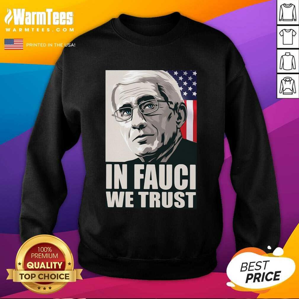Original In Fauci We Trust American Flag Shirt - Image 3