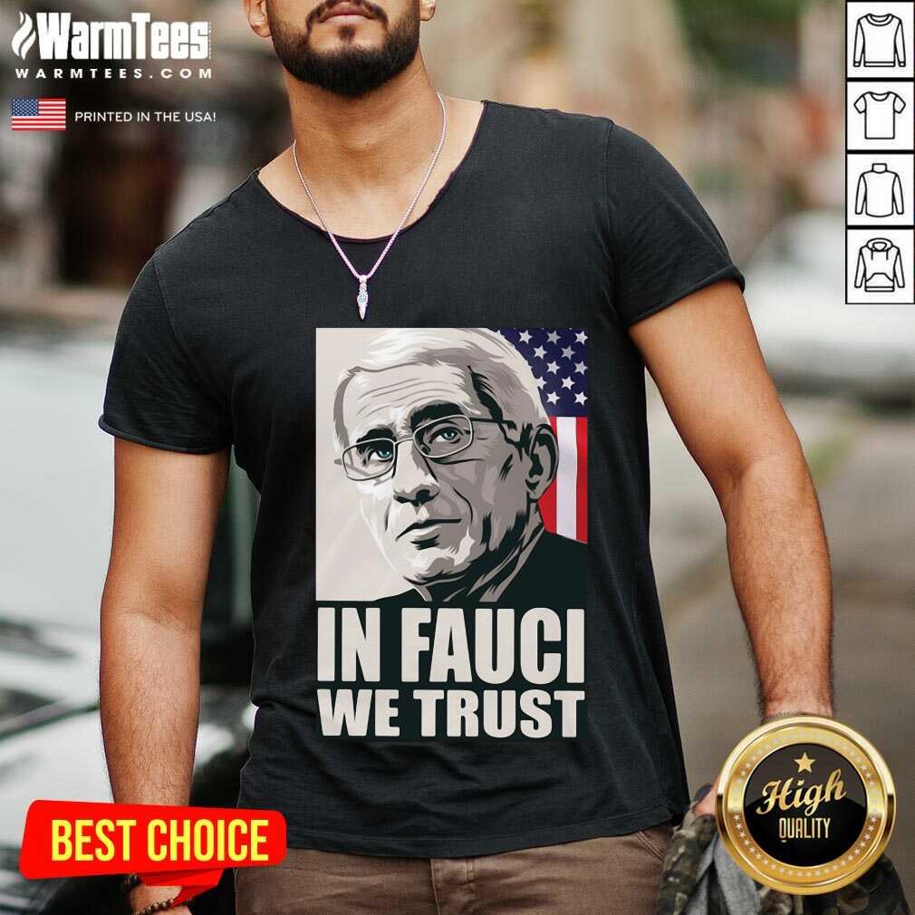 Original In Fauci We Trust American Flag Shirt - Image 5