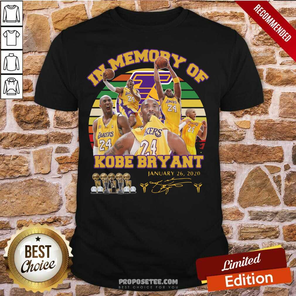Original In Memory Of Kobe Bryant 24 January 26 2020 Vintage Shirt