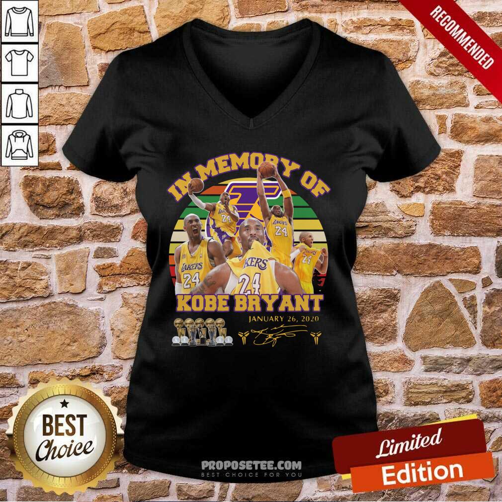 Original In Memory Of Kobe Bryant 24 January 26 2020 Vintage Shirt - Image 2