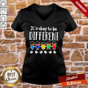 Alternative view of Original It’s Okay To Be Different Autism Shirt