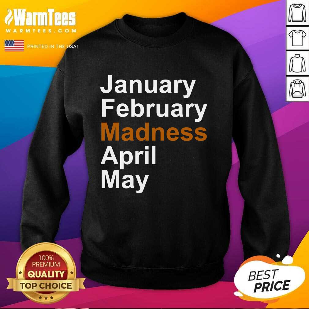 Original January February Madness April May Shirt - Image 3