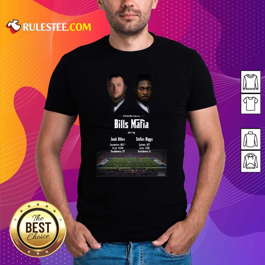 Original Josh Allen Vs Stefon Diggs In A Buffalo Bills Production Bills Mafia 2021 Shirt - Image 5