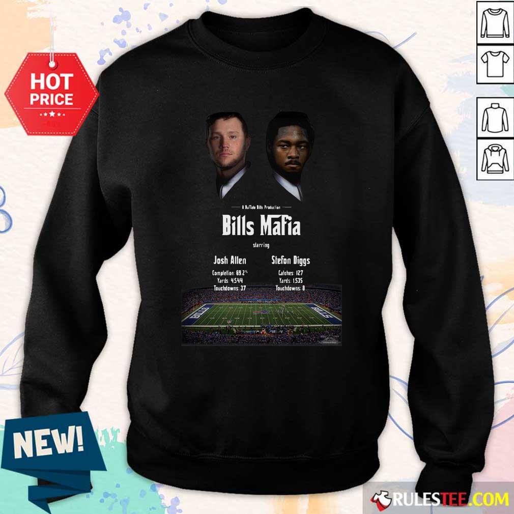 Original Josh Allen Vs Stefon Diggs In A Buffalo Bills Production Bills Mafia 2021 Shirt - Image 4