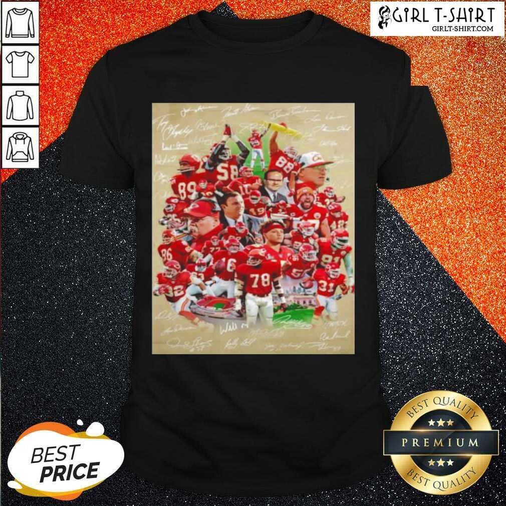 Original Kansas City Chiefs Super Bowl Champions Team Players Shirt