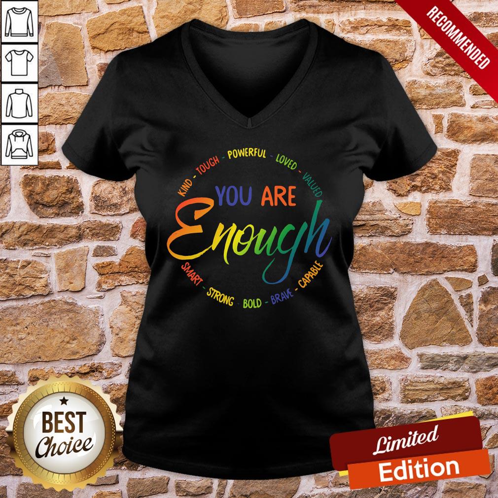 Original Kind Tough Powerful Loved Valued You Are Enough Smart Strong Bold Brave Capable Shirt - Image 2
