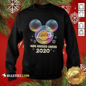 Alternative view of Original Los Angeles Lakers 2020 Mickey Disney Shirt