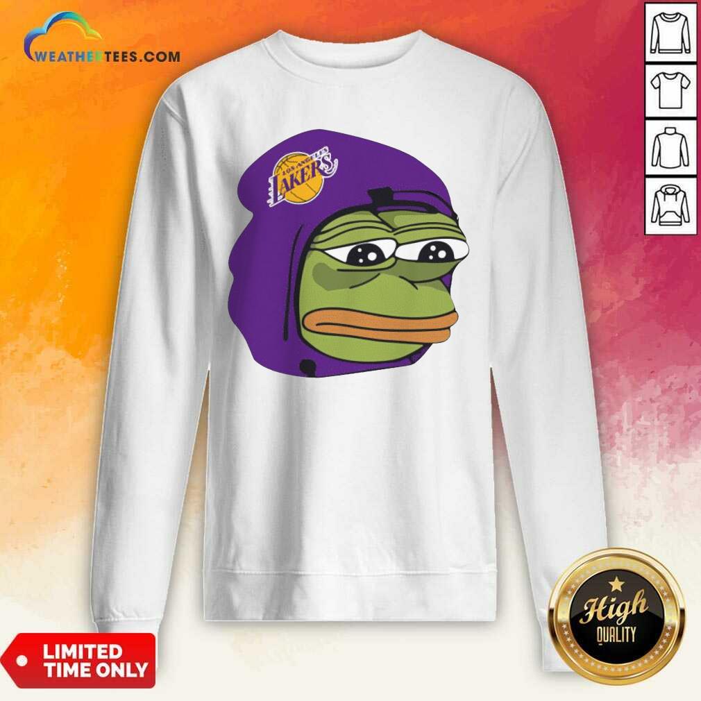 Original Los Angeles Lakers Sad Pepe The Frog Shirt - Image 2