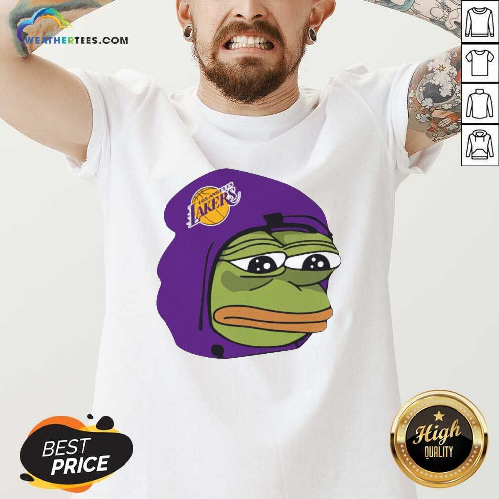 Original Los Angeles Lakers Sad Pepe The Frog Shirt - Image 3