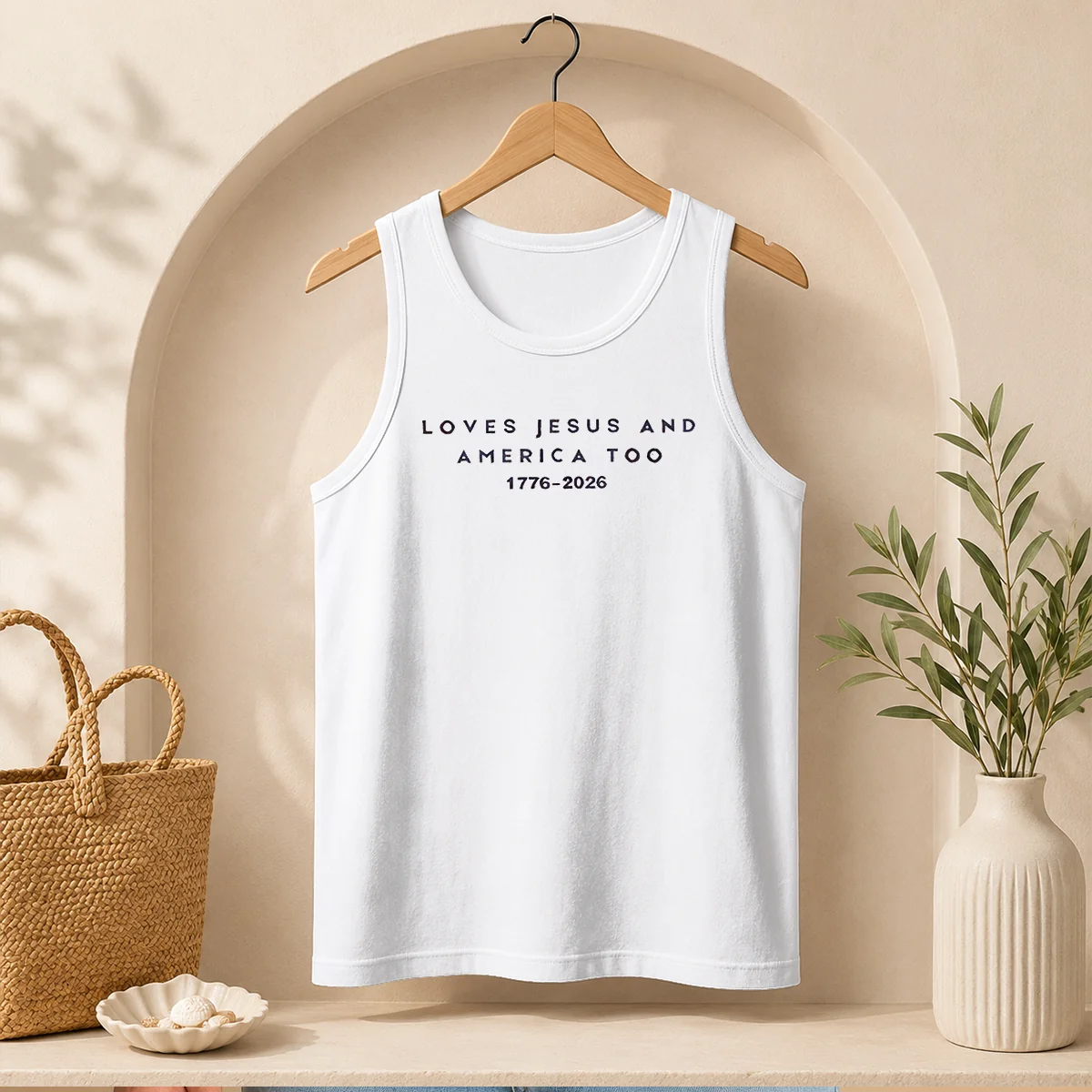Original Loves Jesus And America Too 1776 2026 Faith Patriotic Christianity Freedom Shirt - Image 3