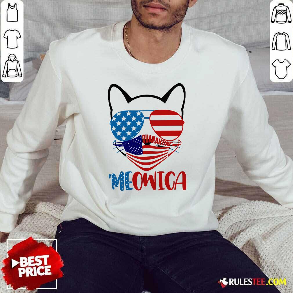 Original Meowica 4th Of July Merica Quarantine Shirt - Image 5