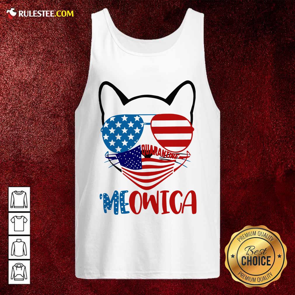 Original Meowica 4th Of July Merica Quarantine Shirt - Image 4