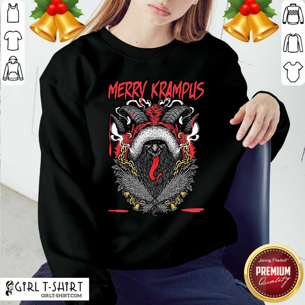 Original Merry Krampus Christmas Psychobilly Shirt - Image 3