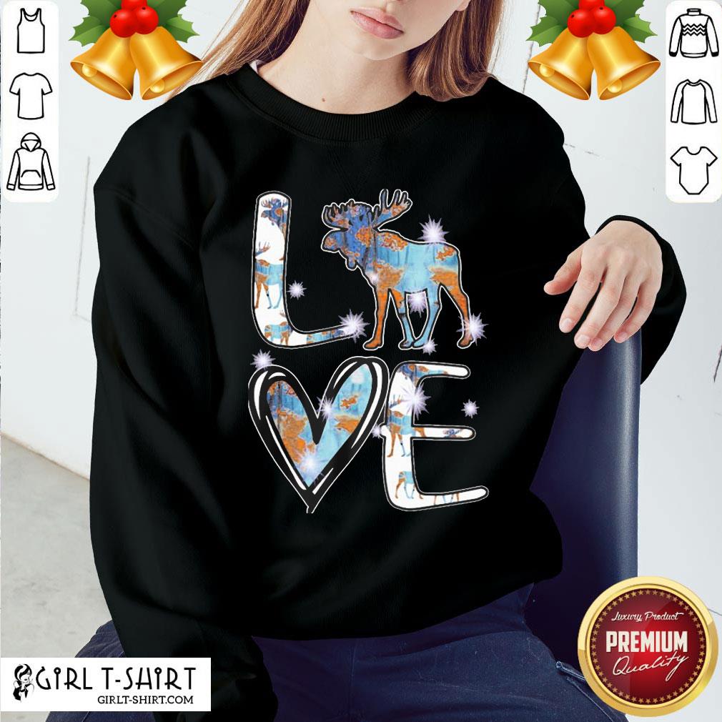 Original Moose Love Cute Theme Shirt - Image 3