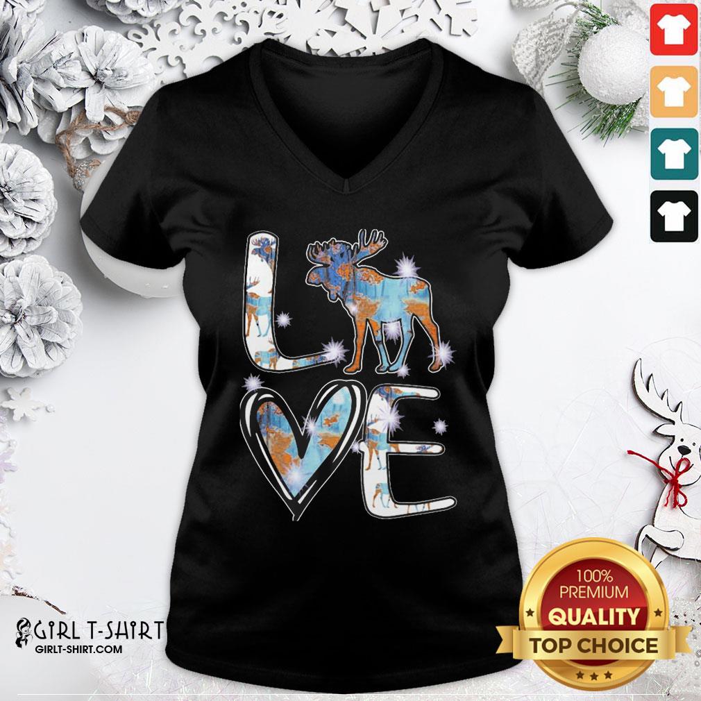 Original Moose Love Cute Theme Shirt - Image 2