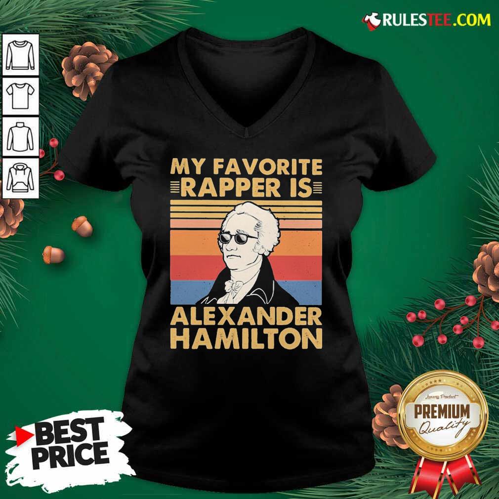 Original My Favorite Rapper Is Alexander Hamilton Vintage Shirt - Image 3