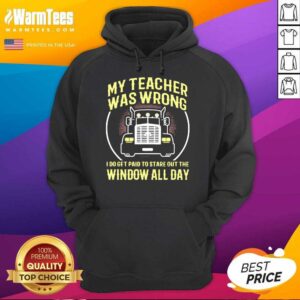 Alternative view of Original My Teacher Was Wrong I Do Get Paid To Stare Out The Window All Day Shirt