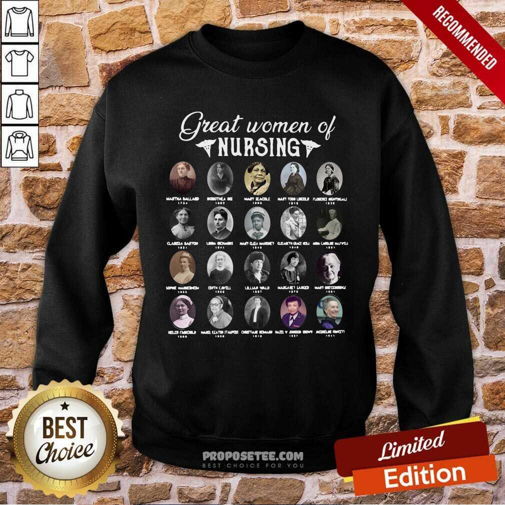 Original Nurse Great Women Of Nursing Famous People Shirt - Image 5