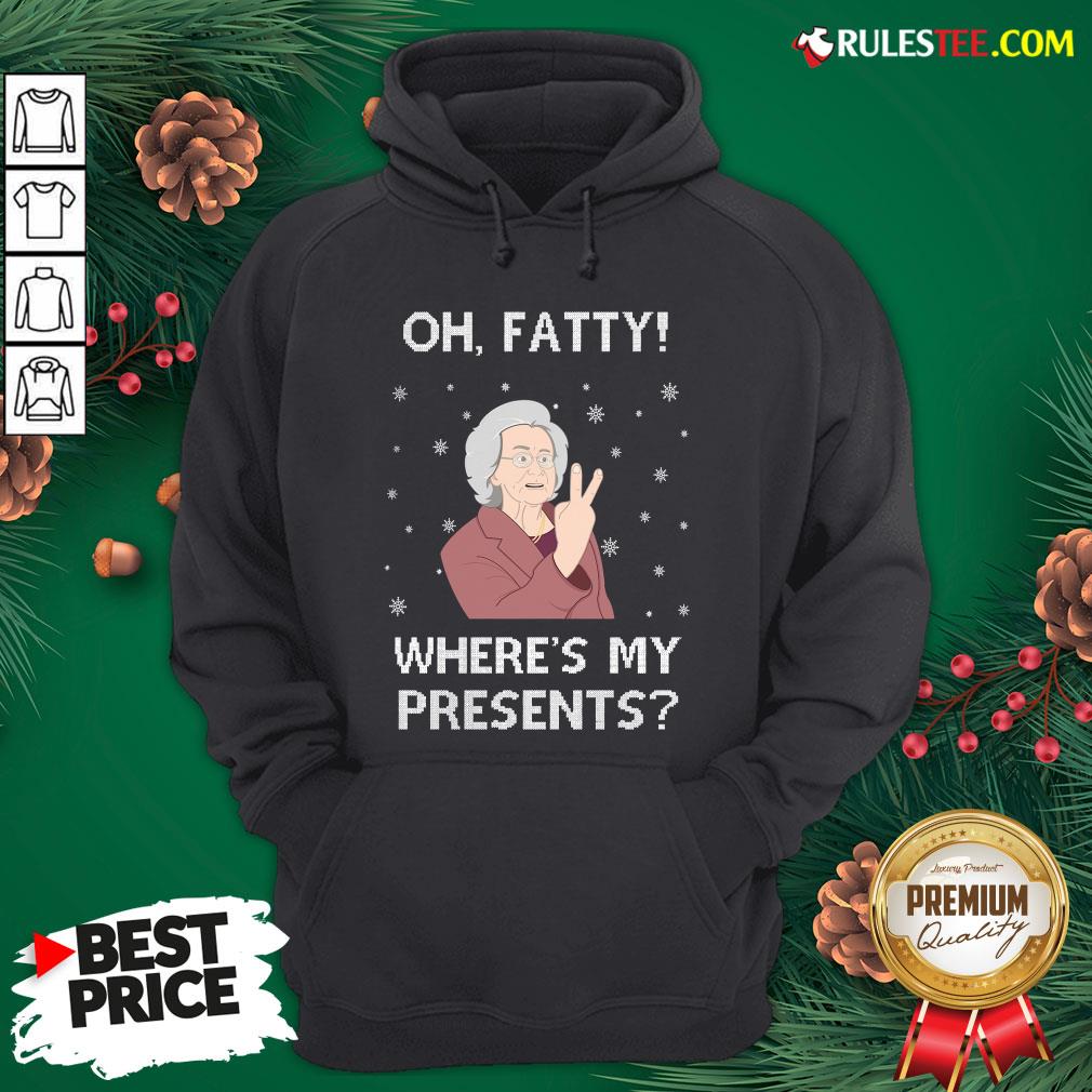 Original Oh Fatty Where’s My President’s Ugly Christmas Shirt - Image 2