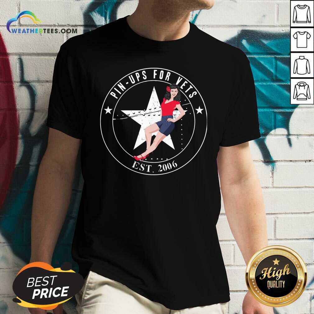 Original Pin Ups For Vets Est 2006 Shirt - Image 3