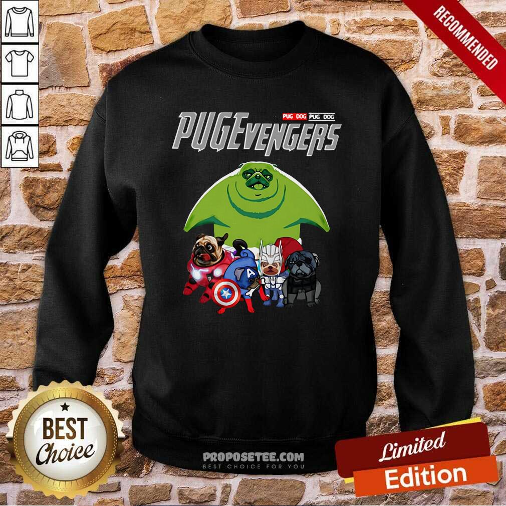 Original Pug dog Marvel Avengers Pugevengers Shirt - Image 4